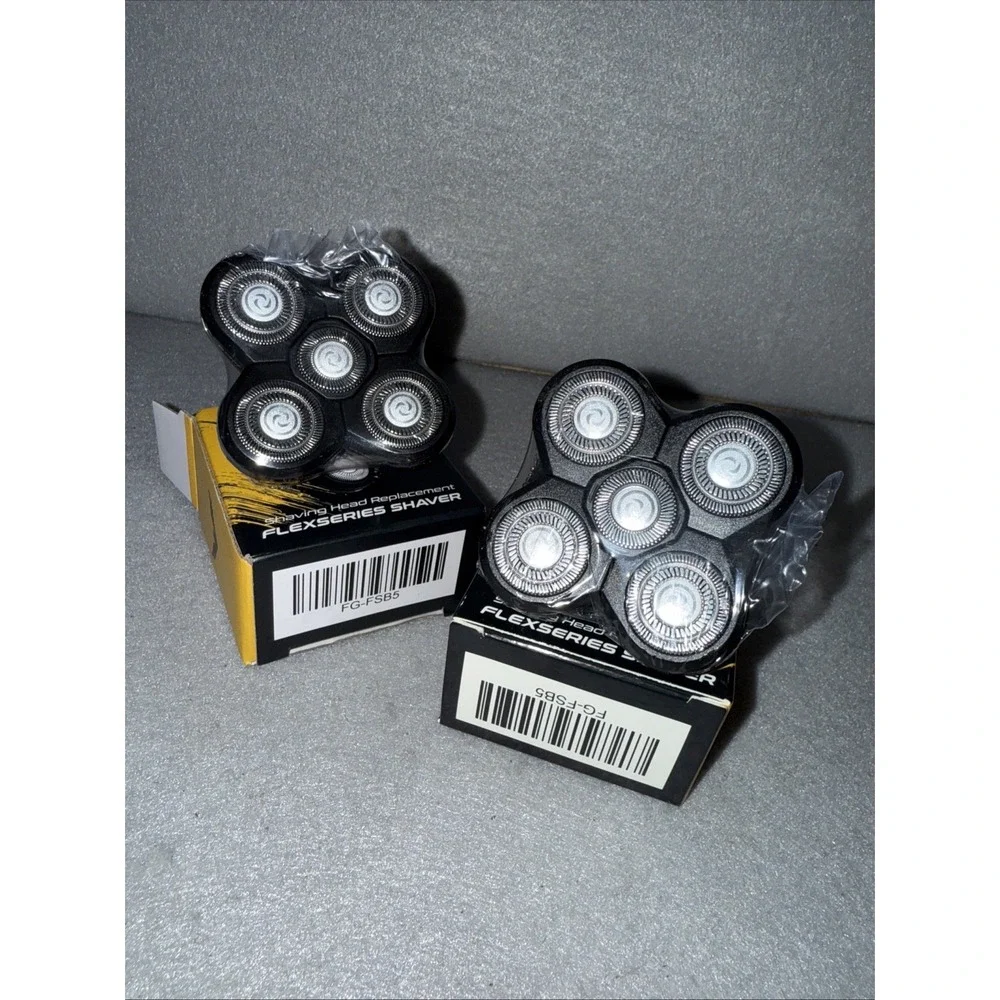 Shaving Head Replacement Flex Series Shaver 2 Pack New In Box *Freedom Grooming*